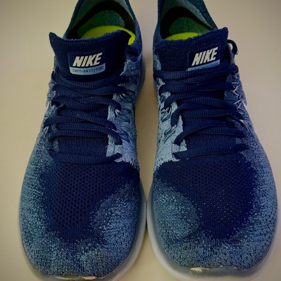 Nike FREE RN FLYKNIT Oceanfog, Navy, Blue Men Size 7 , Wonens 8.5 880843-402 - Picture 10 of 16